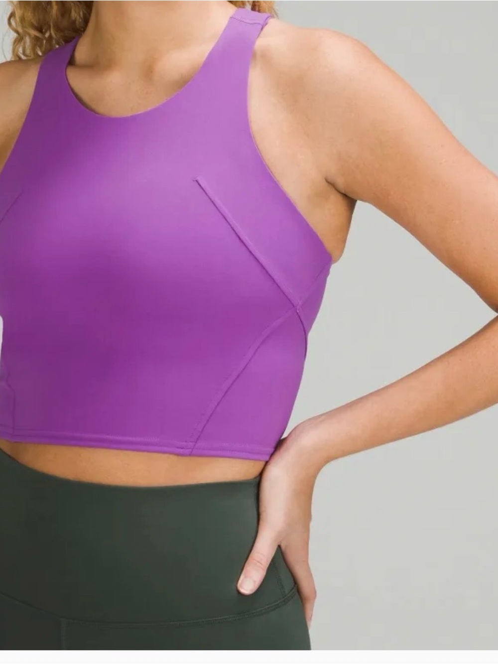 Lululemon Wunder Train Racerback Tank Top Purple Lilac Size 4 B/C Cups